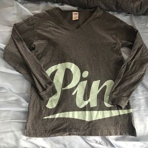 Oversized Victorias secret pink long sleeve tee